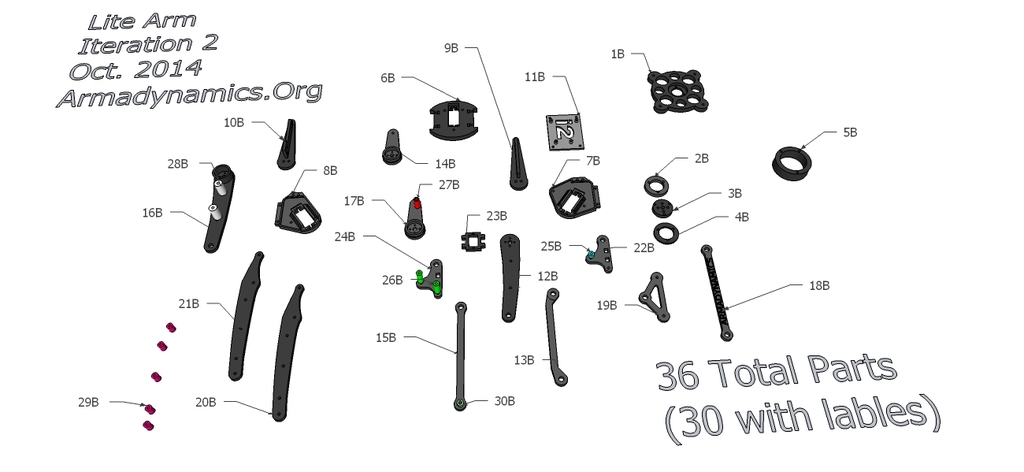 Открытый роботизированный манипулятор (Lite Arm i2)