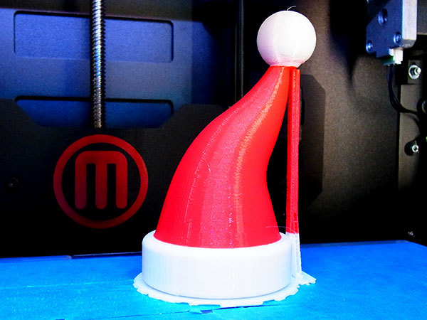 Шапка Санты - рождественское украшение для бутылки