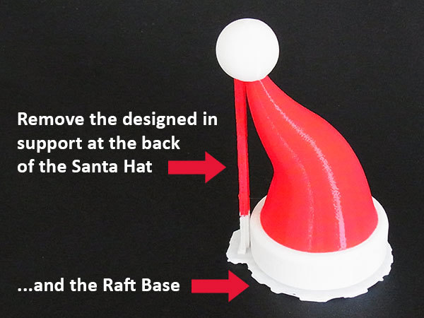 Шапка Санты - рождественское украшение для бутылки