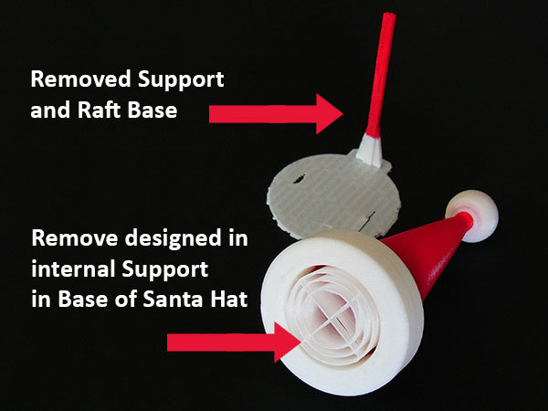Шапка Санты - рождественское украшение для бутылки