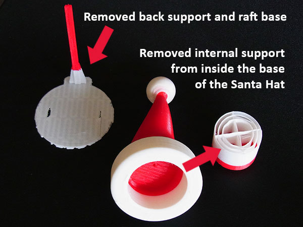 Шапка Санты - рождественское украшение для бутылки