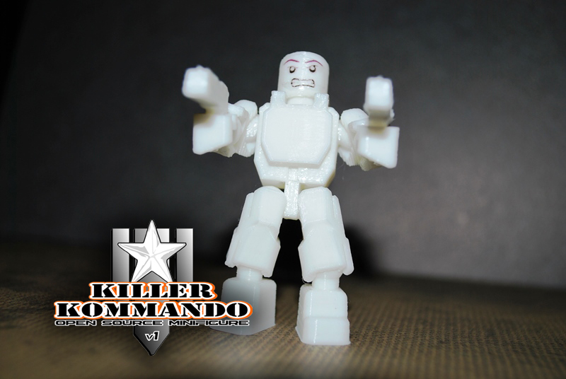 Killer Kommando - Открытый минифигурка без поддержки