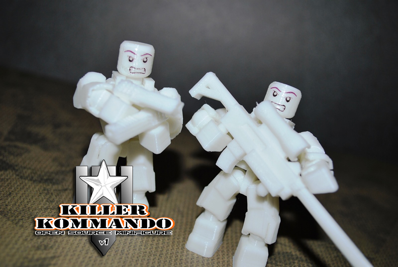 Killer Kommando - Открытый минифигурка без поддержки