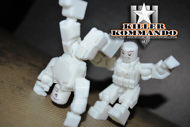 Killer Kommando - Открытый минифигурка без поддержки
