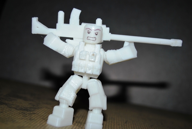 Killer Kommando - Открытый минифигурка без поддержки