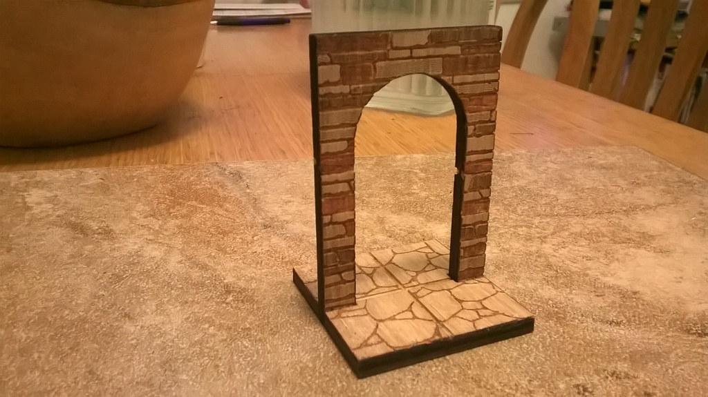 Миниатюрные открытые дверные проемы для настольных игр