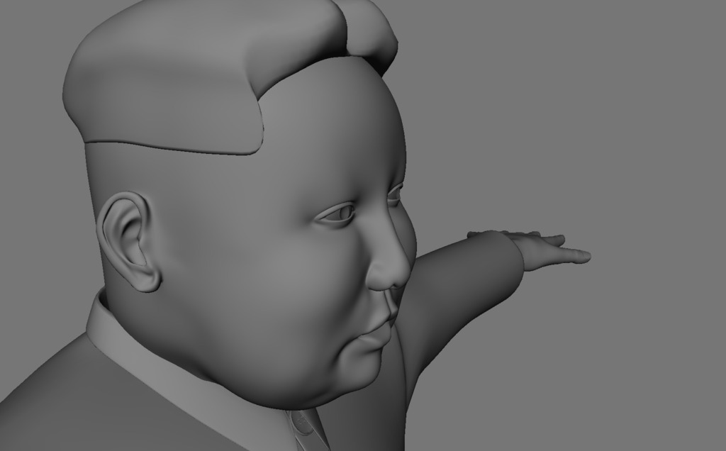 3D модель Ким Чен Ын для совместного использования
