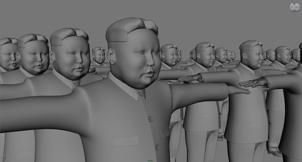 3D модель Ким Чен Ын для совместного использования