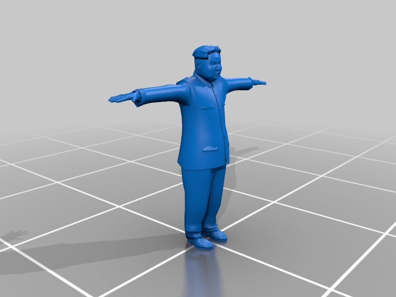 3D модель Ким Чен Ын для совместного использования