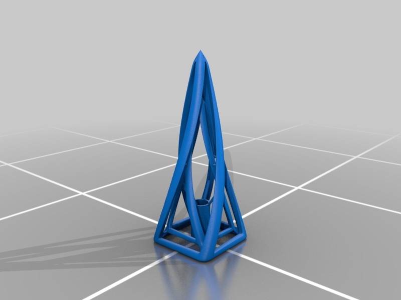 Извивающаяся абстрактная пирамида