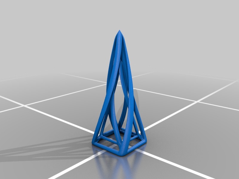 Извивающаяся абстрактная пирамида