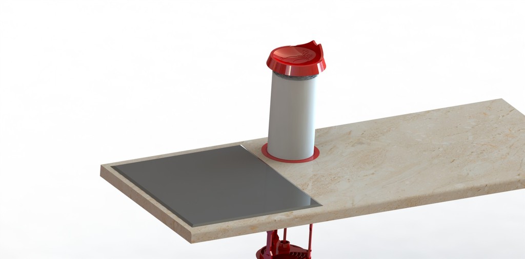 Диспенсер для бумаги с механизмом Push Lock