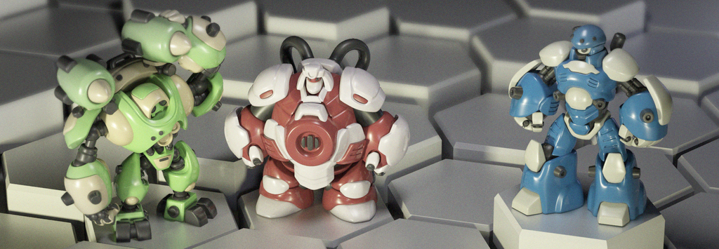 Фигурка робота класса Bruiser для настольной игры