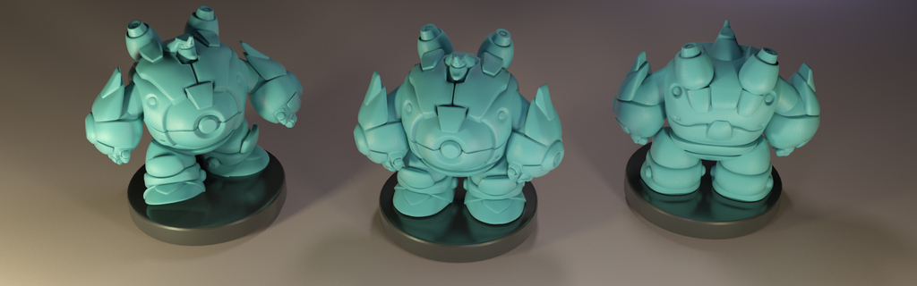 Фигурка робота класса Bruiser для настольной игры