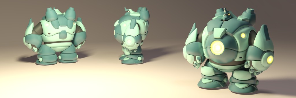 Фигурка робота класса Bruiser для настольной игры