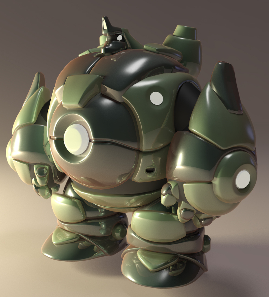 Фигурка робота класса Bruiser для настольной игры