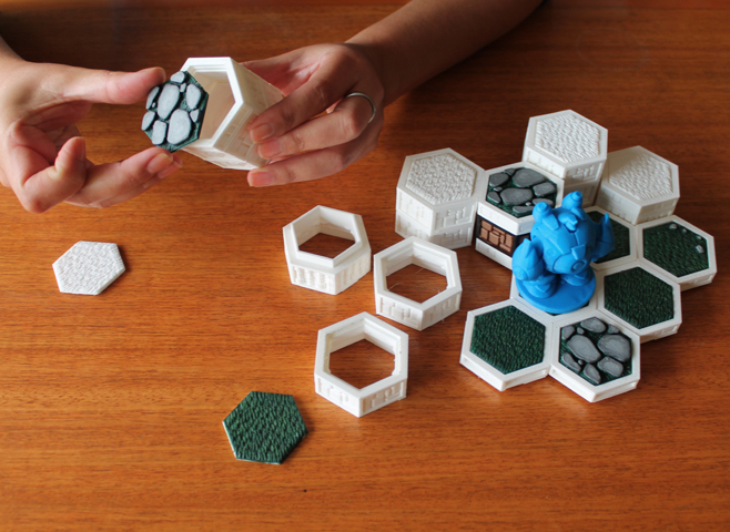 Кирпич для настольной игры с травяной поверхностью