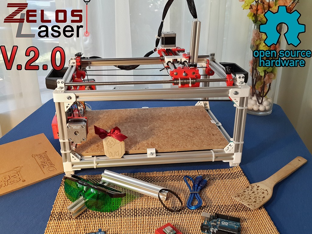 ZelosLaser Cutter 2.0: Открытый лазерный резак