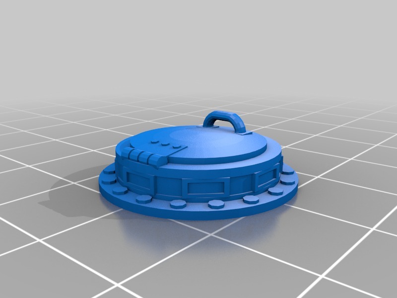 Люк танка 28мм (открытый и закрытый)