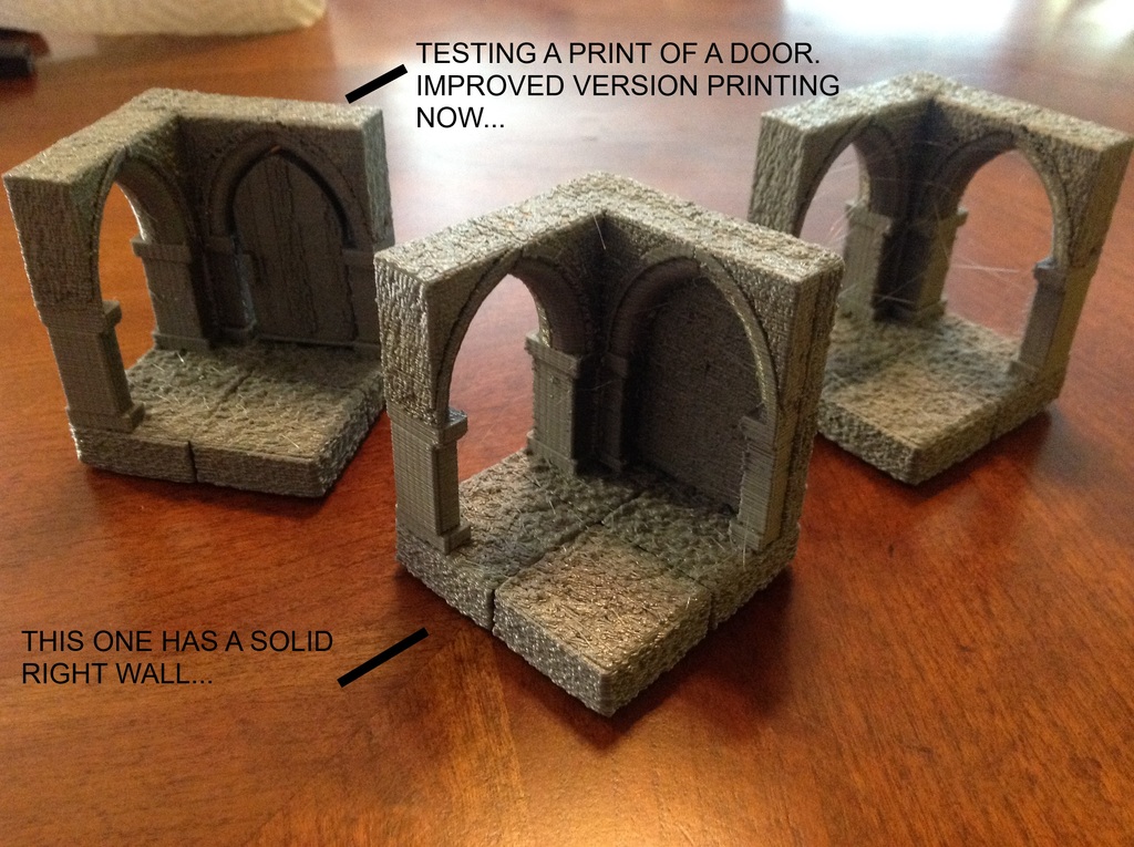 Готическая RPG плитка - угловая с открытым арочным проходом