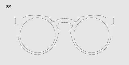 Модель открытых очков #001