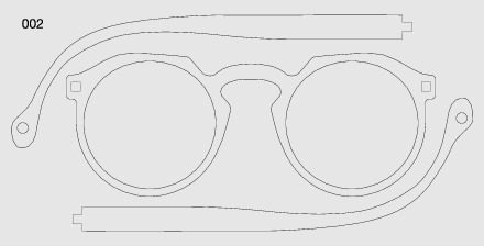 Модель открытых очков #002