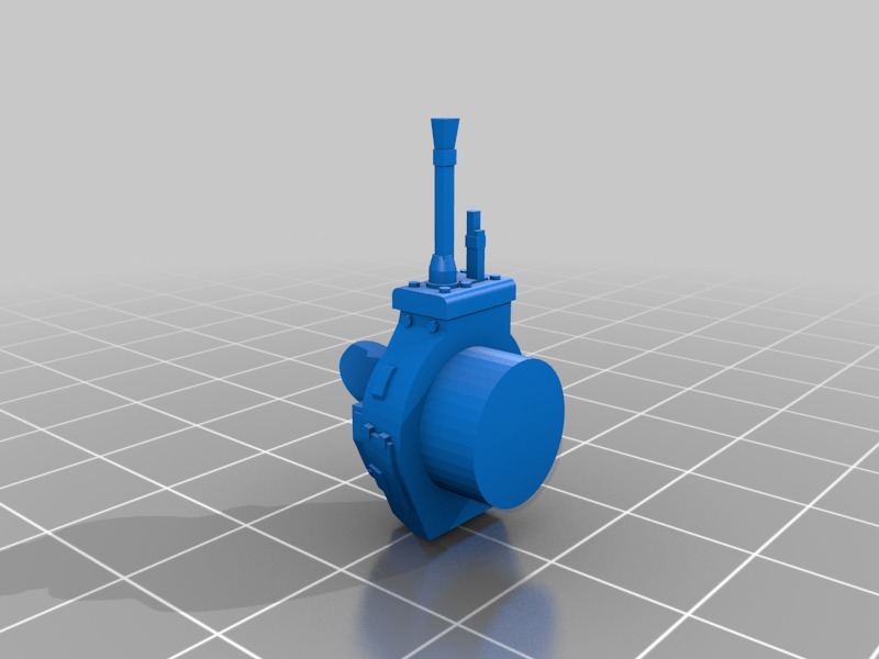 Турель 1:100 для Toldi I с открытой крышкой