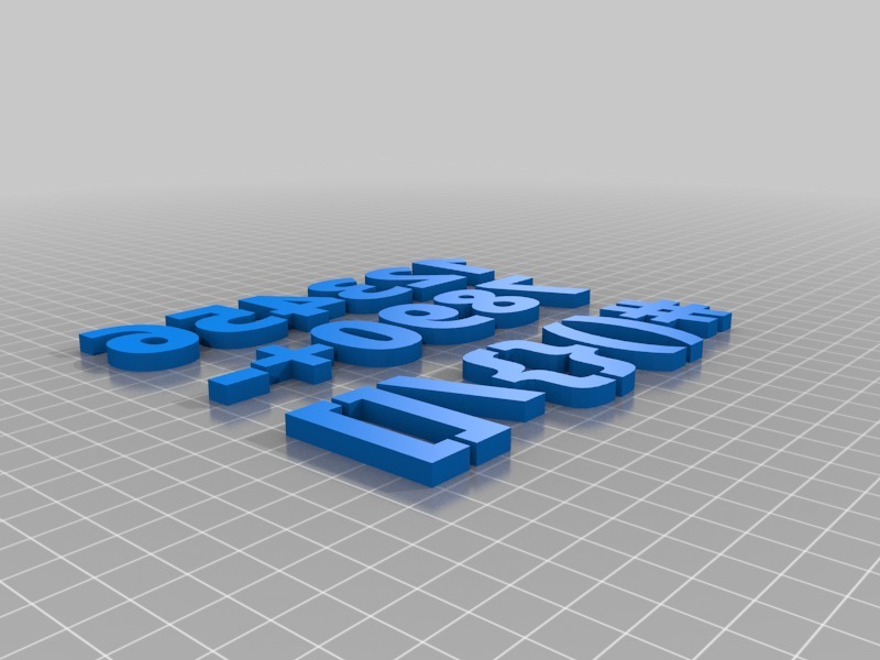 3D алфавит шрифта Open Sans Bold
