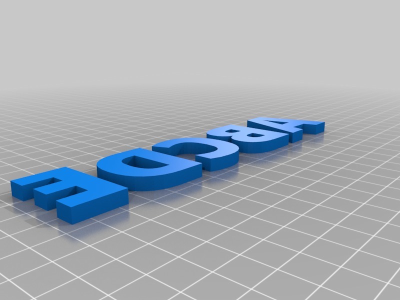 3D алфавит шрифта Open Sans Bold
