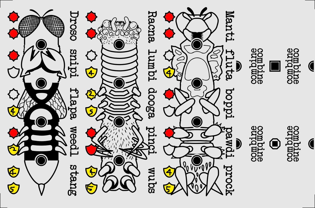 Модель сражающихся монстров - Greebles!