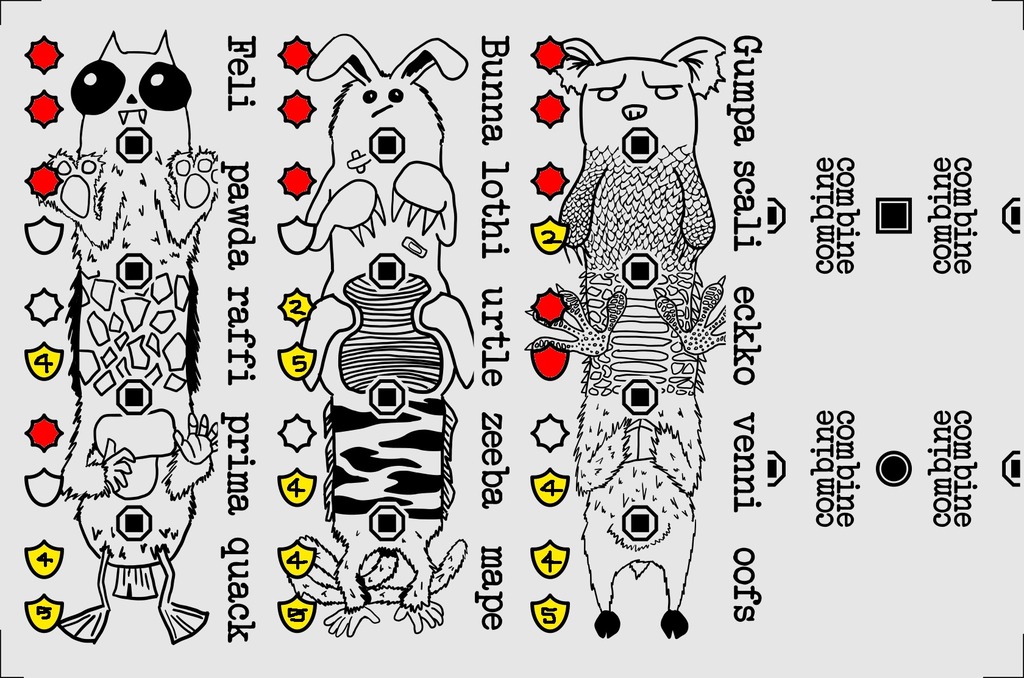 Модель сражающихся монстров - Greebles!