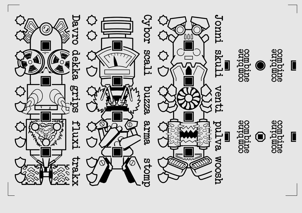 Модель сражающихся монстров - Greebles!