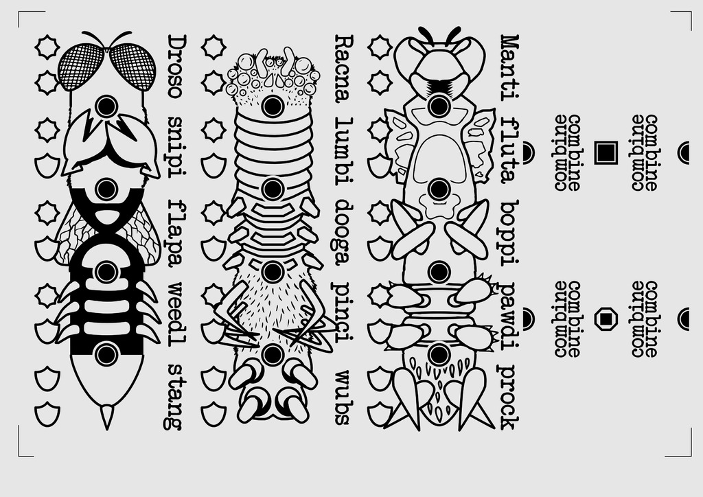 Модель сражающихся монстров - Greebles!