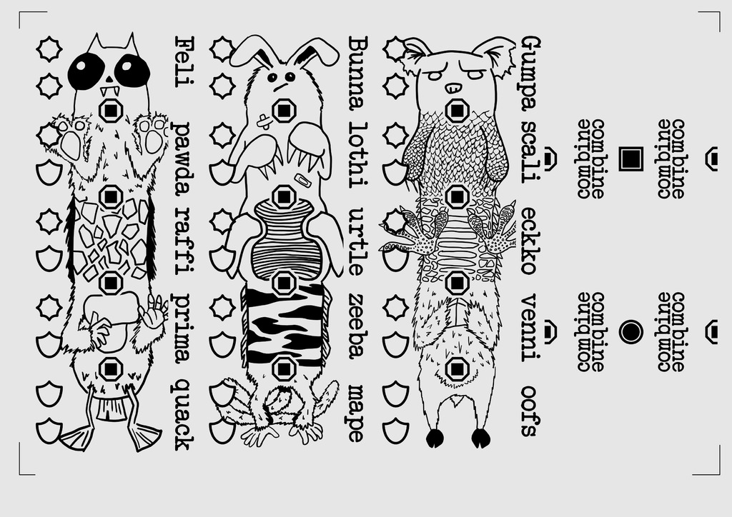Модель сражающихся монстров - Greebles!