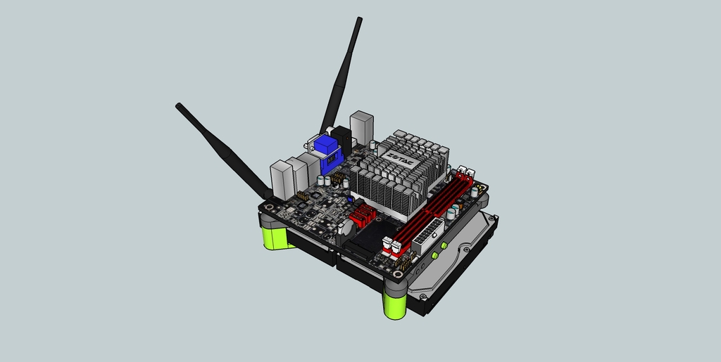 Открытая рама для материнской платы Mini ITX