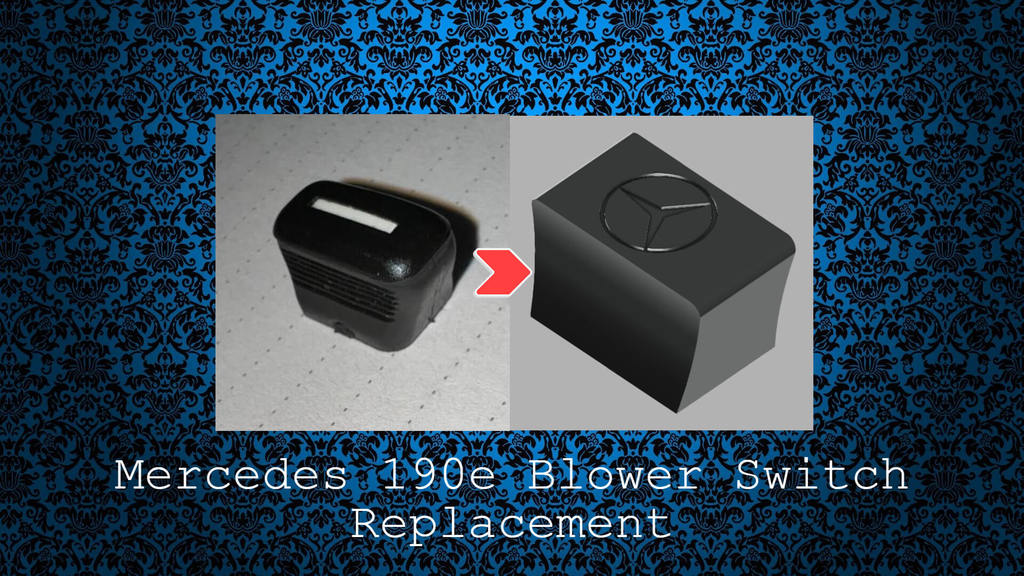 3D-модель переключателя вентилятора