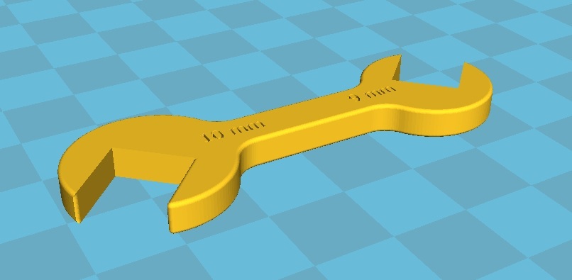 Открытый ключ на 9 и 10 мм