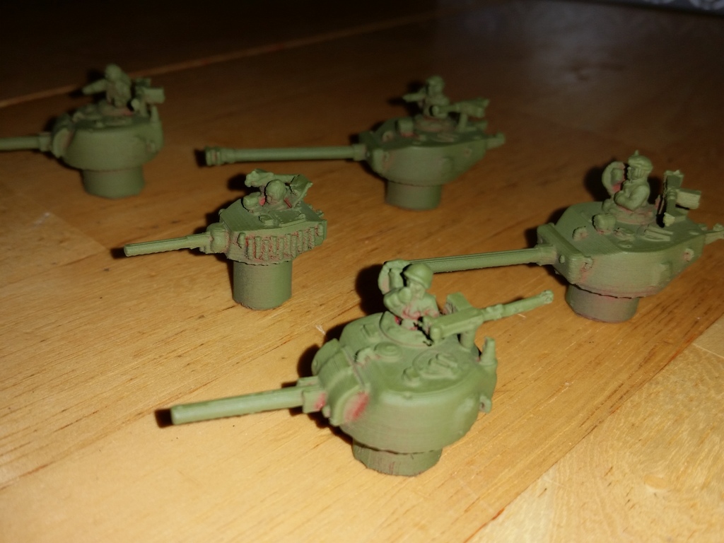 1:100 Модели танков с открытой башней