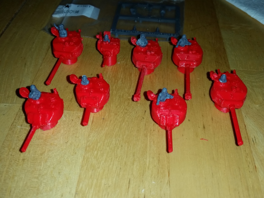 1:100 Модели танков с открытой башней