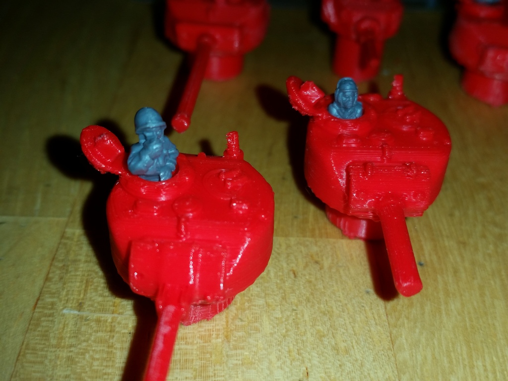 1:100 Модели танков с открытой башней