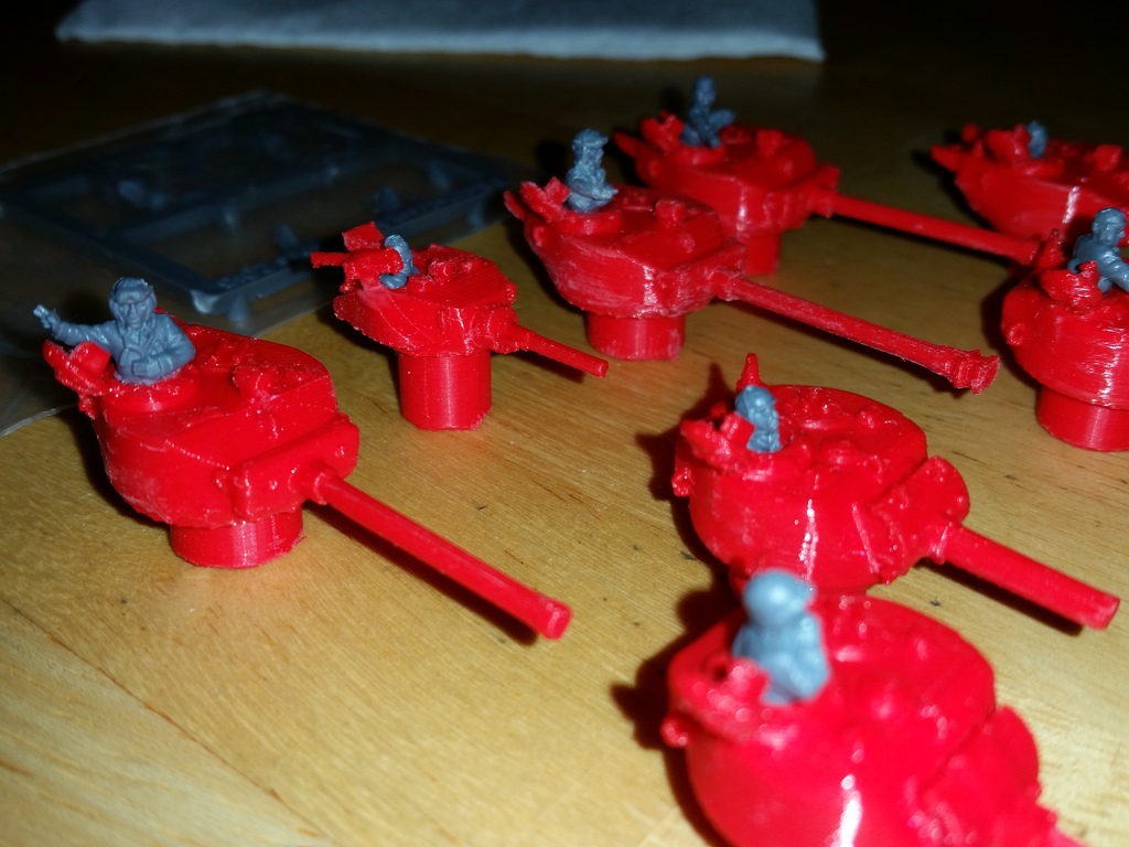 1:100 Модели танков с открытой башней