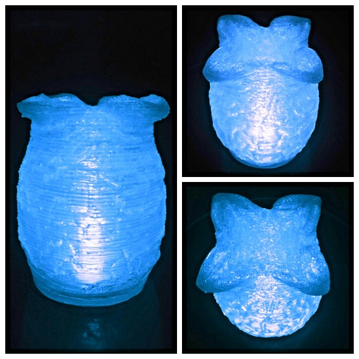 Светильник-накрытие для свечи в форме яйца пришельца