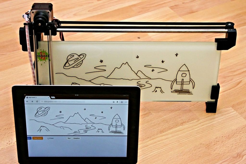 iBoardbot: интернет-управляемый рисующий робот