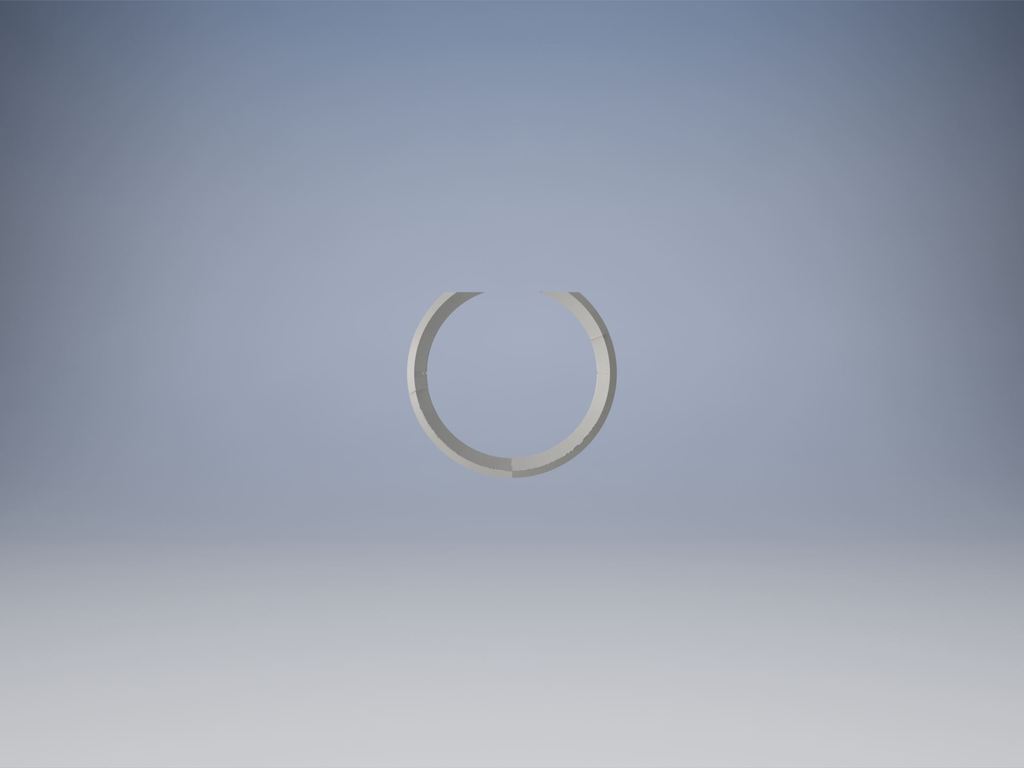 Слойчатое открытое кольцо