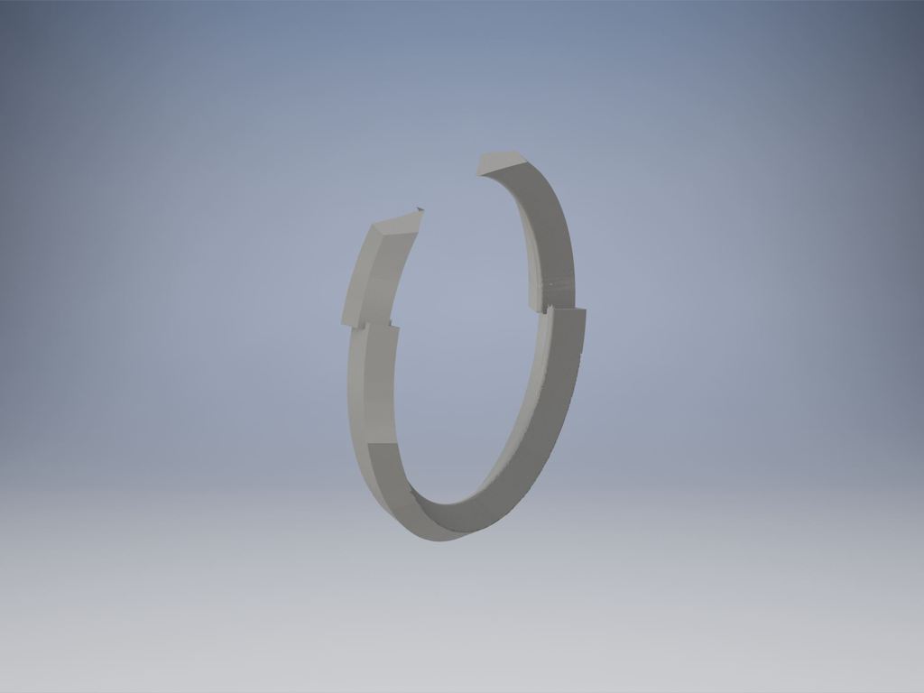 Слойчатое открытое кольцо