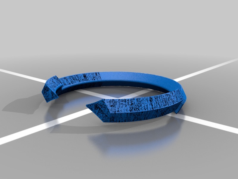 Слойчатое открытое кольцо