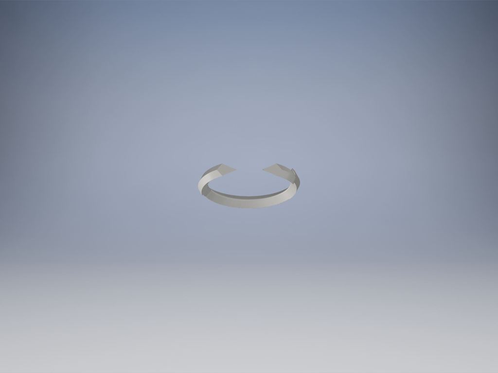 Слойчатое открытое кольцо