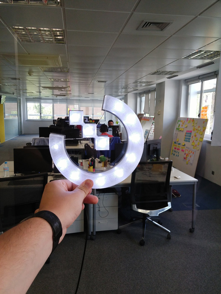 Лампа логотипа Open Labs