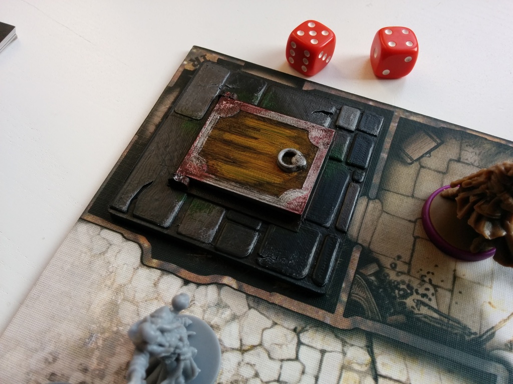 Дверь-ловушка для Zombicide Black Plague