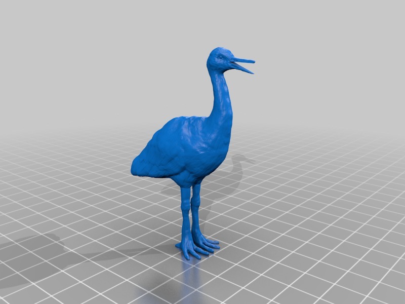 Кран с открытым клювом